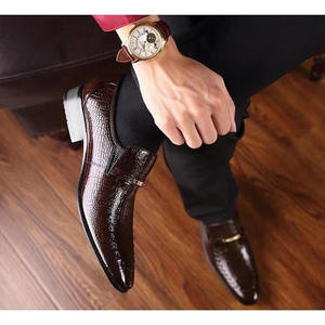 Scarpe da uomo con motivo a <span class=keywords><strong>coccodrillo</strong></span> in pelle di grandi dimensioni europee e americane da uomo Casual da uomo in pelle di grandi dimensioni 48 - Product Image 3