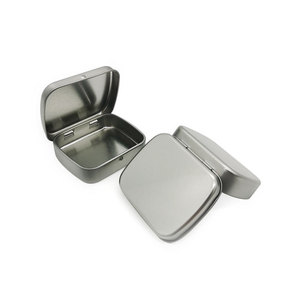 Wholesale <strong>Tin</strong> <strong>Box</strong> <strong>With</strong> <strong>Hinged</strong> Lid Metal <strong>Tin</strong> <strong>Box</strong> <strong>With</strong> Child Lock Flip Top <strong>Rectangular</strong> Storage <strong>Box</strong> Package - Product Image 4