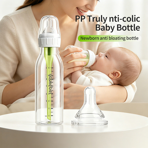 Bouteilles de lait pour bébé sans BPA avec logo personnalisé OEM, 120/250 ml, biberons en PP anti-coliques pour <span class=keywords><strong>nouveau</strong></span>-nés de 0 à 6 mois - Product Image 1