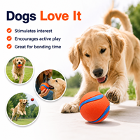 Balle de jeu pour chien en caoutchouc durable et écologique - Jouet flottant à mâcher avec personnalisation et emballage OPP