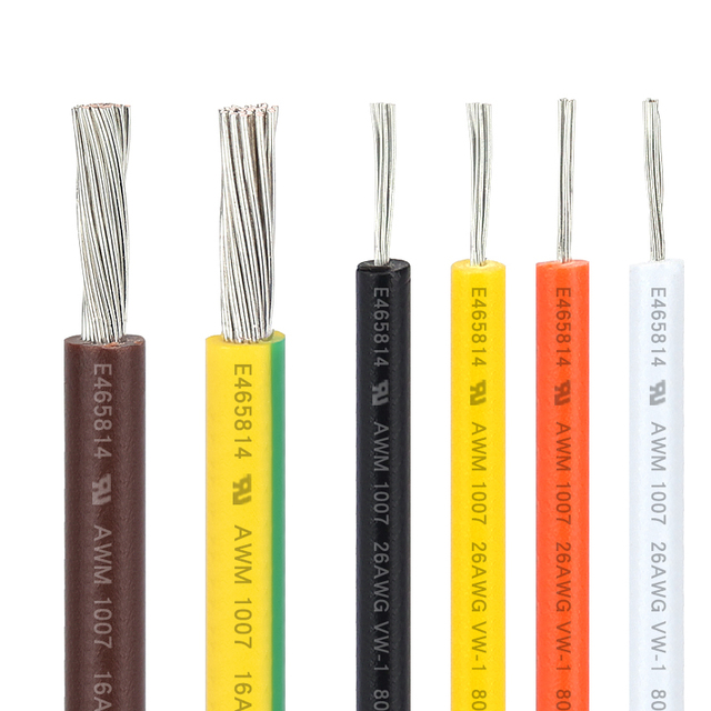 UL1007 Automotive Cable 16 18 20 22 24 26 28 Awg Flexible Cable Tinned Copper Wires