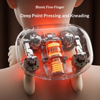 Châle de massage cervical NQK, masseur du trapèze, physiothérapie infrarouge, appareil compact alimenté par USB pour le massage du cou et des épaules