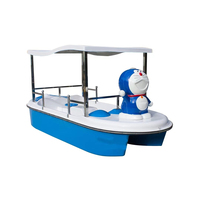 Bateau à pédales touristique - Bateau de divertissement à pédales en fibre de verre pour la navigation aquatique, bateau de croisière pour zones panoramiques