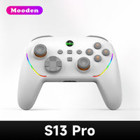 Manette de jeu sans fil F Wholesale New S13/S13 Pro pour Switch 1/2 PC, gyroscope 9 axes, capteur de mouvement, manette à effet Hall
