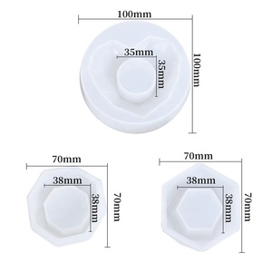 Molde de Silicona para <span class=keywords><strong>Macetas</strong></span> de Plantas Suculentas Geométricas, para Cera, Yeso, Resina - Product Image 2