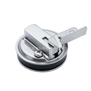 Cerradura de Panel Redonda Integrada de 44 mm con Manija Resistente a Impactos para Puertas Interiores y Exteriores de Autocaravanas, Pestillo para Cubierta de Yate - Product Image 2