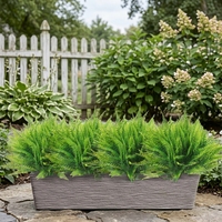 Plantes artificielles résistantes aux UV en plastique pour la décoration de mariage, de Noël, de jardin extérieur, réalistes, écologiques, evergreen