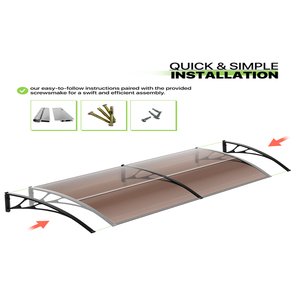 Plaques en polycarbonate gaufrées PC Endurance Board, transparentes noires, pour protection solaire - Product Image 2
