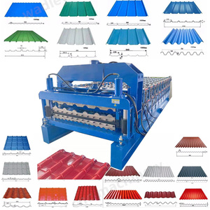 Double Layer TR4/TR6 Steel Roofing Cold Roll Forming Machine with Motor 380V Building Material <b>Machinery</b> - Product Image 1