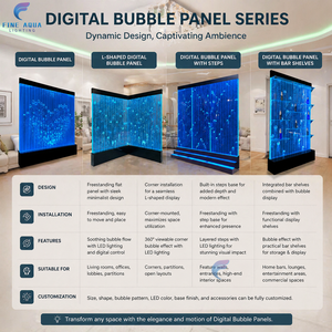 <span class=keywords><strong>Pared</strong></span> <span class=keywords><strong>de</strong></span> Burbujas <span class=keywords><strong>de</strong></span> <span class=keywords><strong>Agua</strong></span> Digital LED Acrílica Personalizada con Estantes <span class=keywords><strong>de</strong></span> Exhibición - Product Image 6