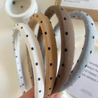 Ikat Kepala Buatan Tangan Motif Polkadot Gaya Jepang Sederhana, Jepit Rambut Mewah, Penjepit Rambut Anti Tekanan Tinggi, Untuk Mencuci Muka, Aktivitas Luar Ruangan