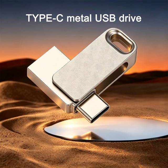 Factory Wholesale Metal Usb Flash Drive 8gb 64gb 128gb 256MB 512MB 1GB to Type-C Gift Thumb Drive Pen Memoria USB Stick