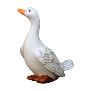 Estatuillas de estatua de pato Vintage hechas a mano, 3 uds., decoración de estanque de fuente LED de poliresina para el hogar al aire libre, pie de suelo de alta densidad - Product Image 1