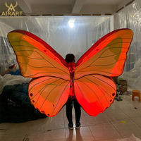Svoryantai Airart — robe gonflable à éclairage led, tenue de danse avec ailes papillon