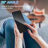 Protection d'écran en verre trempé AIKICE anti-espion 9H 0,33 mm incassable, confidentialité totale, couverture intégrale 2.5D pour S25 FE