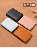 Dompet tahan air moq rendah mode kulit pu wanita tempat kartu akses tempat kartu id korea harga rendah dengan logo kustom