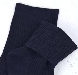 Calzini a spazzola in cotone pettinato da uomo di base bianco e nero Design Casual Anti-batterico all'ingrosso per abiti formali - Product Image 6