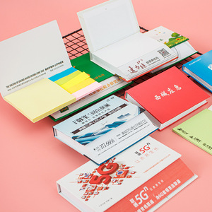 Bloc-notes adhésif incliné détachable, notes autocollantes publicitaires en gros, couverture rigide, carnet Instagram-worthy, pour messages - Product Image 1