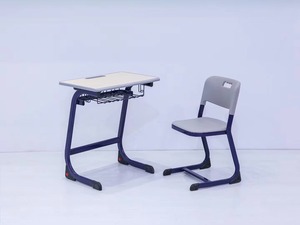 Bureau d'école moderne en métal avec design écologique, hauteur réglable et construction durable pour les étudiants et l'usage commercial - Product Image 2