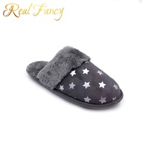 Pantoufles d'hiver en fausse daim, Micro fourrure, bon marché, chaussons de maison, personnalisés, pour femmes, usine chinoise,
