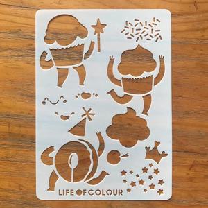 <span class=keywords><strong>Pochoir</strong></span> de création de dessin pour enfant en plastique personnalisé bon marché, ensemble de modèles de <span class=keywords><strong>pochoir</strong></span> de dessin découpé - Product Image 5