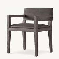Nouveau design de chaises de salle à manger en bois meubles de salon fauteuil en cuir
