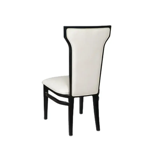 Silla de hotel de banquete de cuero PU blanco de diseño moderno más nuevo para hotel - Product Image 5