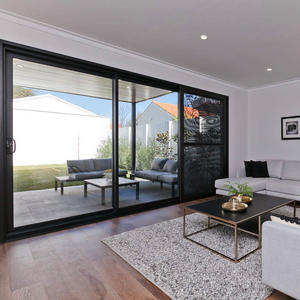 Maison Moderne Patio Double <span class=keywords><strong>Porte</strong></span> Coulissante en Verre As2047 Australie Standard Extérieur <span class=keywords><strong>Porte</strong></span> en Verre Patio Aluminium Portes Coulissantes - Product Image 2