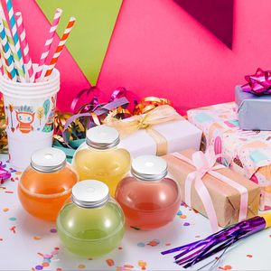 Custom Logo Disposable PET 300ml Beverage <b>Bottle</b> <b>Flat</b> Shape Coffee Soda Screen Printing Juice Boba Milk Tea <b>Water</b> Mineral <b>Water</b> - Product Image 3