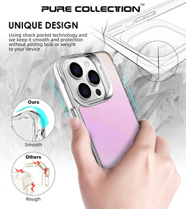 เคสโทรศัพท์มือถือแฟชั่น2023เคลือบอิเล็คโทรเพลท TPU อะคริลิคสมาร์ทเคสสำหรับ <span class=keywords><strong>iPhone</strong></span> 14 Pro <span class=keywords><strong>13</strong></span> 12 11 16 15 PRO MAX กรอบโทรศัพท์แบบแข็งด้านหลัง - Product Image 5