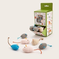 Coffret Cadeau Jouets pour Chat en Forme de Dessin Animé – Nylon, Sisal, Plastique – Pour le Nettoyage des Dents, Soulagement de l'Ennui, Jeu Interactif, Sécurité Garantie