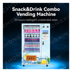 เครื่องจำหน่ายเครื่องดื่มอัตโนมัติแบบขายดี สำหรับธุรกิจค้าขาย พร้อม SDK ปรับแต่งความจุได้ ระบบทำความเย็นด้วยคอมเพรสเซอร์ - Product Image 2