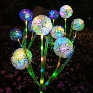 Solar Dandelion Garden <b>Lights</b> <b>LED</b> Colorful Outdoor Decorative Flower Lamp Water-Resistant IP65 Plastic Stake <b>Light</b> - Product Image 1