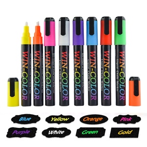 Cedar Markers lỏng Chalk Markers - 8 gói với 2 miễn phí rượu vang thủy tinh đánh dấu và 20 Bảng Đen nhãn Reversible Bullet và đục - Product Image 4