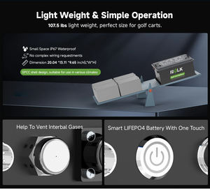 Grosir Pabrik 36V/48V/72V kereta Golf elektrik LiFePO4 paket baterai Lithium 100Ah/200Ah garansi 5 tahun - Product Image 4