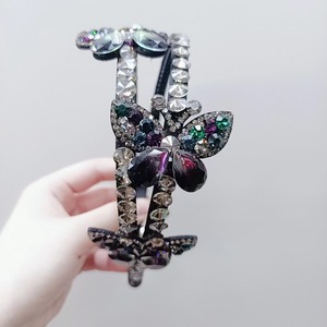 Fascia a farfalla di cristallo accessori per capelli alla moda fascia per capelli fascia per capelli da donna - Product Image 2