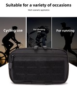 Riñonera Táctica Deportiva de Nailon AYPPRO para Exteriores, Compatible con MOLLE, Cierre de Cordón, Bolsa Táctica para Cinturón, Láser Médico