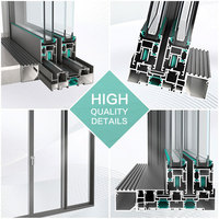 Ventana y Puerta Corredera Horizontal de Aluminio Moderna, Insonorizada, Personalizada para Proyectos de Casas y Villas, en Oferta