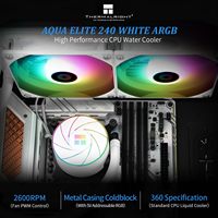 Refroidisseur à liquide pour processeur Thermalright AQUA ELITE 240 blanc ARGB de haute qualité, radiateur de refroidissement