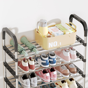 <span class=keywords><strong>Scarpiera</strong></span> Grande in Metallo OEM da Fabbrica, 5 Tubi per Strato, <span class=keywords><strong>Scaffale</strong></span> Porta Scarpe Smontabile per Ingresso - Product Image 5