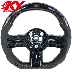 Volant personnalisé en fibre de carbone avec LED et indicateur de régime pour Mercedes Benz W206 W214 W223 C E S GLC CLE C260 E300 AMG GT 53 63 2021-2026 - Product Image 1