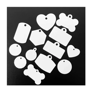 2024 çift taraflı boya süblimasyon alüminyum Pet adı etiketleri Metal köpek künyesi boş ısı transferi köpek kemik etiketleri - Product Image 5