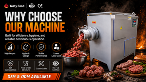 Machine à hacher la viande congelée automatique personnalisable, hachoir industriel pour blocs de viande congelée, machine à hacher et à broyer pour la fabrication de saucisses - Product Image 5