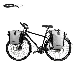 BESTOP Custom Color 25L Waterproof Travel Sports Bike Pannier Bag Rear Bag For Traveling/ Custom Pannier Bag Bicycle Yellow
