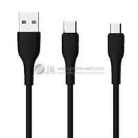 Kabel pengisi daya Cepat OEM/ODM tipe-c telepon datar kabel Data USB mikro kabel Tipe pengisian cepat