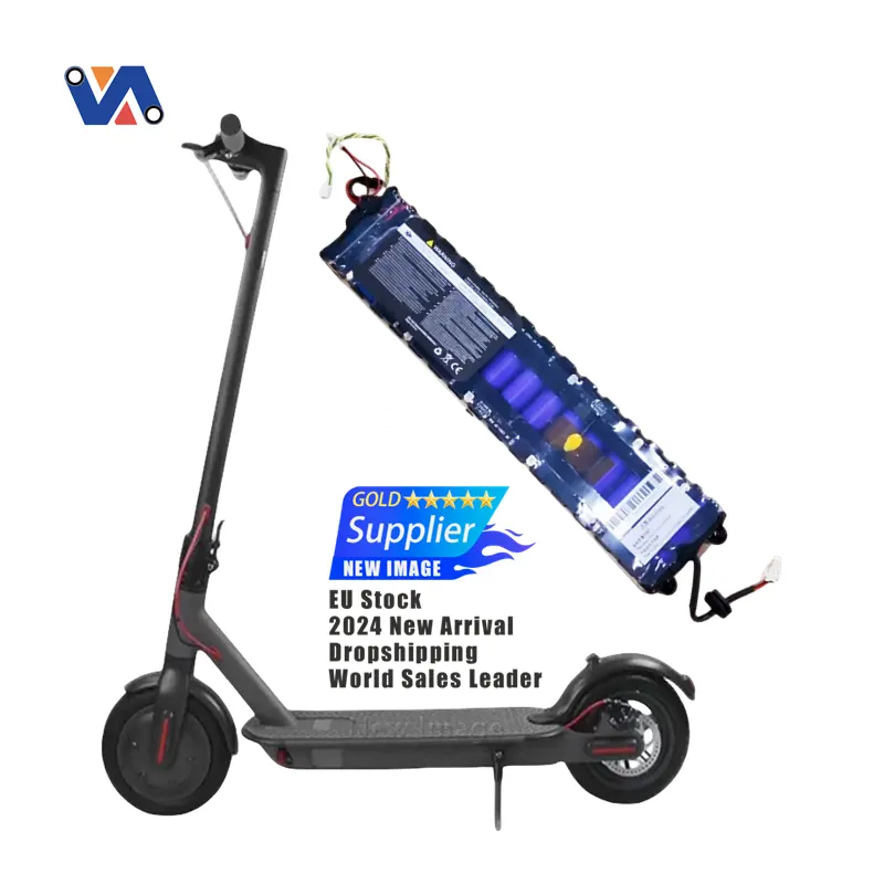 Nueva imagen EU Warehouse Paquete de batería de litio 36V 7.8Ah Celdas de energía Repuestos de scooter para Xiaomi M365/Pro2 Reparación adicional