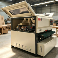 Machine de ponçage automatique à brosse pour le polissage des surfaces en bois, équipement de ponçage pour le traitement de la peinture des panneaux et des poteaux de meubles