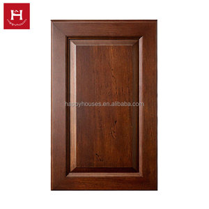 Happy Houses Classic European Traditional <strong>Dark</strong> Walnut Kitchen Cabinet Door With Ornate Floral Carving Factory Direct Wholesale - Product Image 2