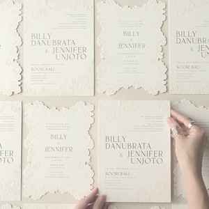 Tarjetas de Invitación de Papel para Bodas y Cumpleaños de Alta Gama Francesas - Product Image 3