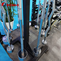 Barre de musculation EZ en gros, équipement de gym, poids libres, barre de musculation droite en acier, ensemble de haltères fixes pour l'haltérophilie